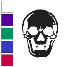 Skull Death Scary, Vinyl Decal Sticker, Multiple Colors Sizes 1099