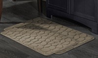 Spa Memory-foam Pack Of 2 Pebble Mats - Silver - Size:one Size on sale Spa Memory-foam Pack Of 2 Pebble Mats - Silver - Size:one Size on sale