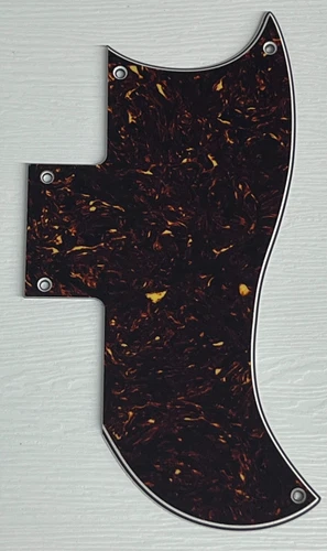 Pickguard Compatible For Fit Gibson SG 61 Reissue Style Guitar Brown Tortoise