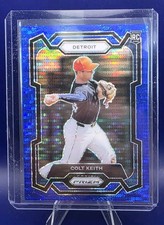 2024 Panini Prizm Colt Keith Blue Pulsar #d/75 SP #25 Rookie Detroit Tigers 