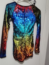 Weissman Multicolor Performance Competition One Piece Costume Outfit Sz LC