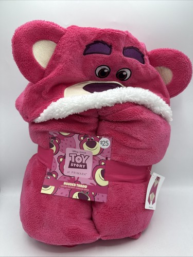 Disney Pixar Toy Story Lotso Hooded Throw Blanket Primark DIRTY! New 47”x59”