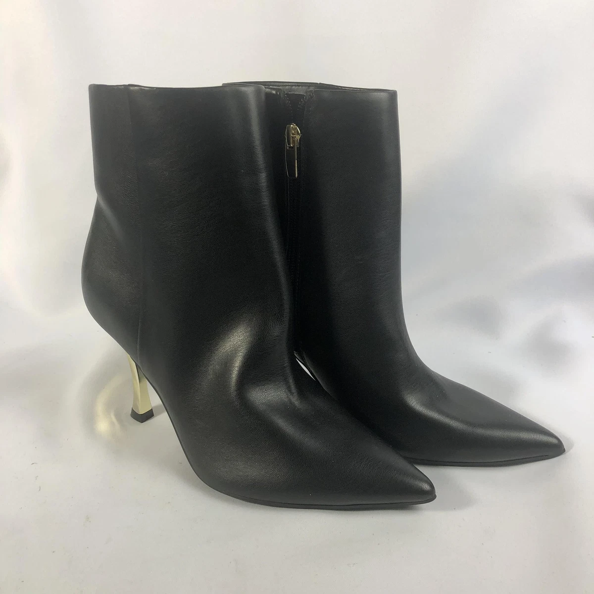 Bottines Stiletto Worthington Gris Foncé - Découpé Sur Le Côté, Taille 7.5M (neuves Sans Boîte)