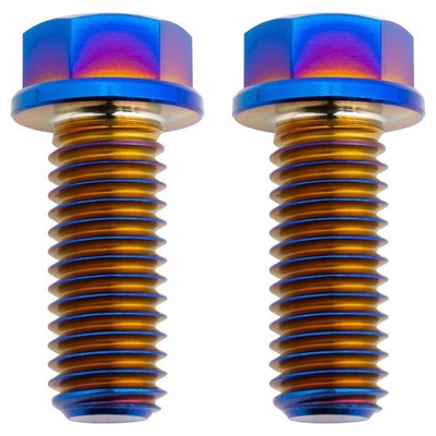 Tusk Titanium Bolt - Burnt Blue - M8 x 20mm 2 Pack - TBM82040