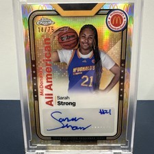 2024 Topps Chrome Mcdonald's All American - Autographs Sarah Strong 14/75