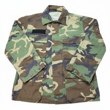 Vintage US Air Force Woodland Camo Combat Coat Jacket Medium Regular 50 Ripstop