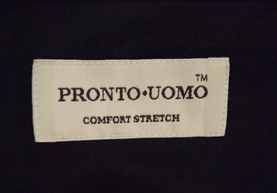 Pronto Uomo Suit 42S Charcoal Gray 100% Wool 36x26 Pleated Pants 2 Piece Stretch - Image 4 of 4