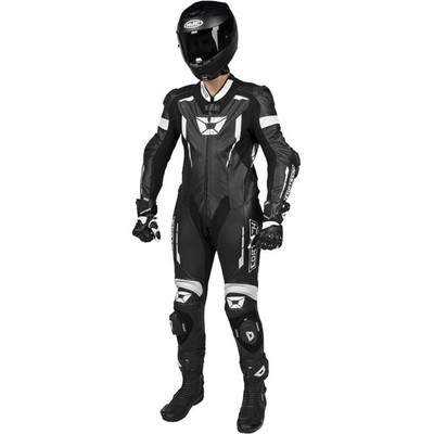 Cortech Sector Pro Air 1-Piece Leather Suit, Black/White