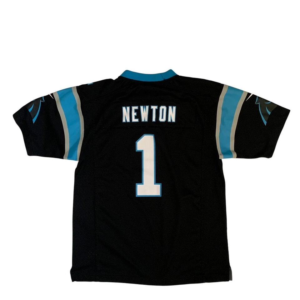 Camiseta de fútbol americano Nike para niños jóvenes talla L 14/16 Carolina Panthers #1 Newtown NFL Foto 2 de 4