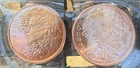 Two Silver Shield 0.999 COPPER (CU) FREEDOM GIRL Coins 1 Troy Ounce