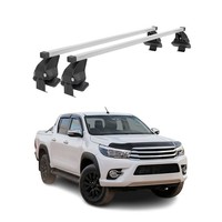 Menabo DachträGer GrundtäGer FüR Toyota Hilux 2010-2015 50Kg Stahl Silber 2 Tlg