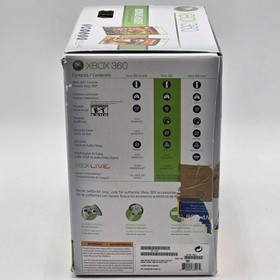 Microsoft Xbox 360 60GB Console Gaming System White in box, bad disc drive