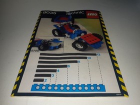 1986 LEGO Technic Set #8035 *Instruction Manual Only* Vintage Book