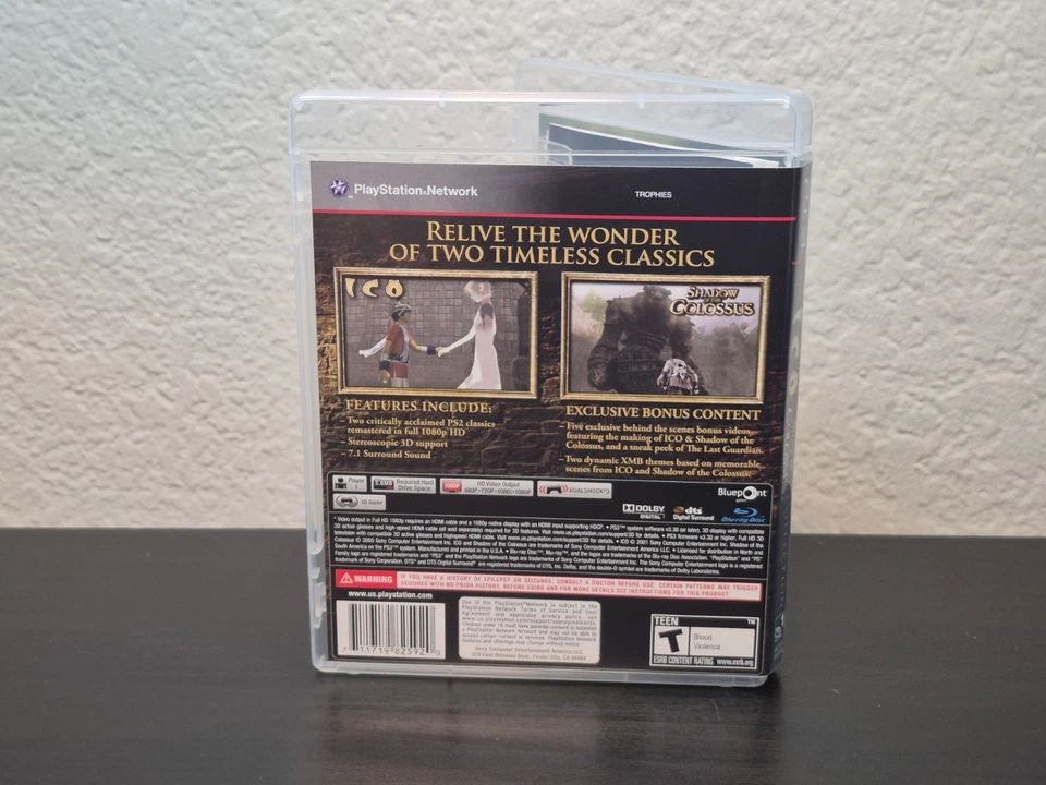 PS3 Ico & Shadow of the Colossus Collection Game Complete CIB NM Mint Disc - Image 3 of 3