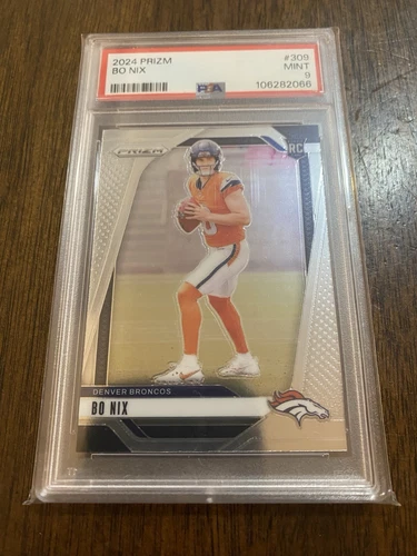 Bo Nix Rookie - 2024 Prizm #309 PSA 9