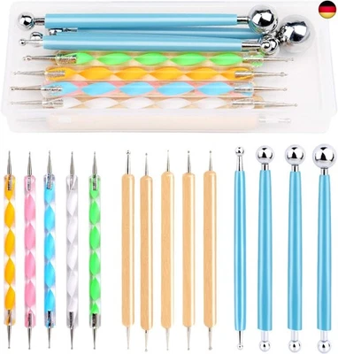 BESUCHE DEN RIDDUR-STORE Riddur 14 Stücke Punktierung Werkzeug Set, Punktierung Set, Punktierung Stifte