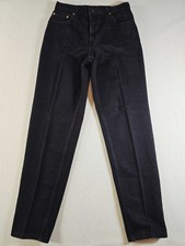 Vintage Levis 551 Relaxed Tapered Jeans Womens 10 Med USA Made Black 28x31