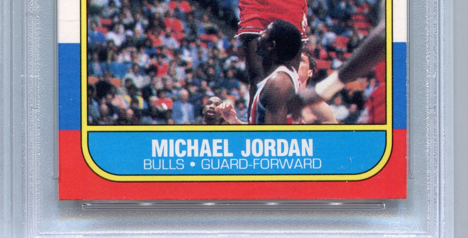 1986 Fleer Michael Jordan Rookie Card PSA 9 MINT OC Graded #57 Basketball view 3