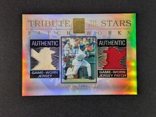 Alex Rodriguez 2003 Topps Tribute To The Stars Patchworks Dual Jersey Patch /50