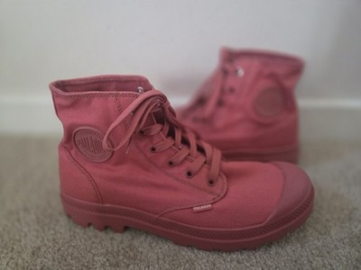 Palladium boots Sneakers High Tops New Size Uk 9 Pink Unisex Canvas New 