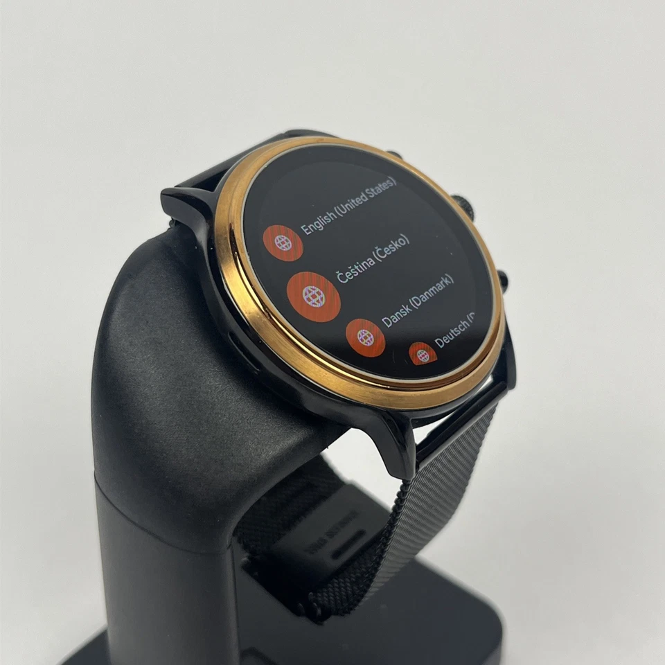 Fossil Gen 5 Carlyle (DW10F1)- GPS Black/Gold 44mm - *WORKING* - Image 3 of 4