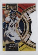 2023 Panini Select Premier Level Red & Yellow Prizm Die-Cut Alex Singleton 2xd