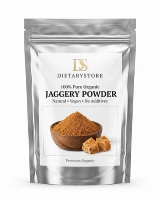 Organic Jaggery Powder Natural Unrefined Cane Sugar Sweetener 100% Pure
