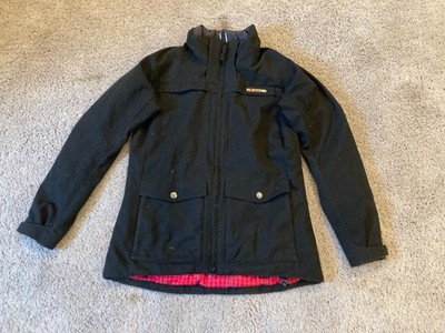 Helly Hansen Men's Large Black Field Jacket Red Plaid