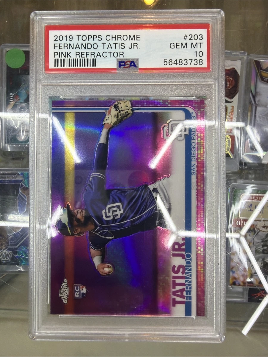 Topps 2019 Chrome Pink Refractor Fernando Tatis Jr. Rookie #203
