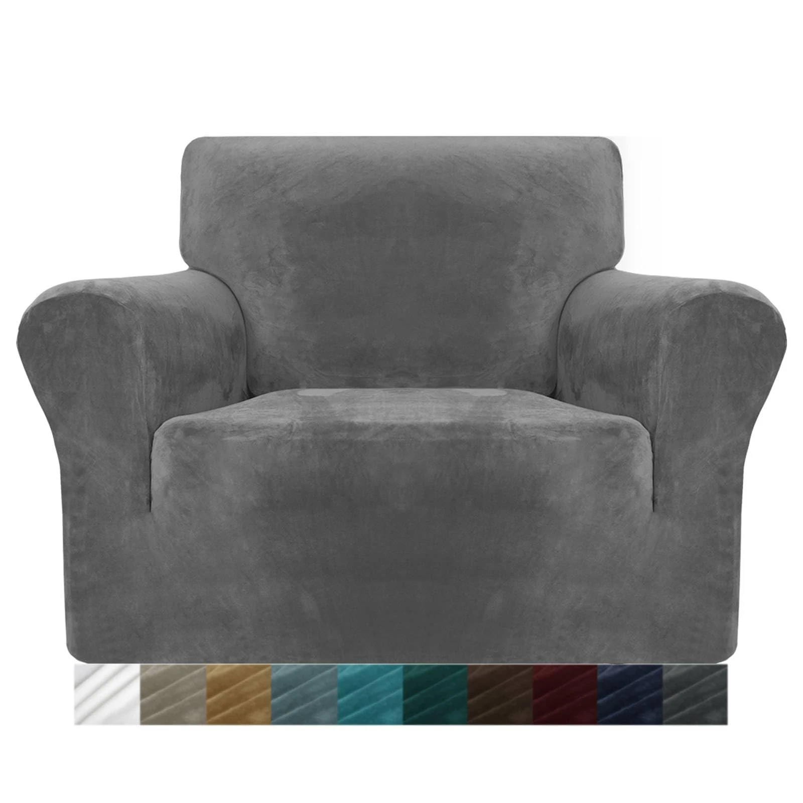 Velvet Chair Covers for Armchairs Extendable Sofa Cover Anti...