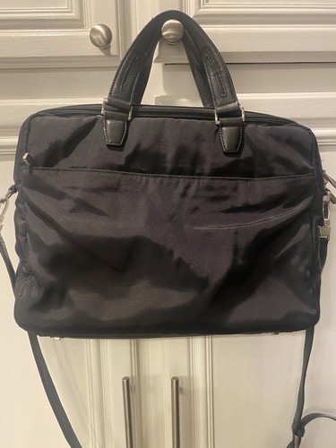 TUMI Laptoptasche schwarz Nylon & Leder Vista schwarz blau Futter - Bild 2 von 11