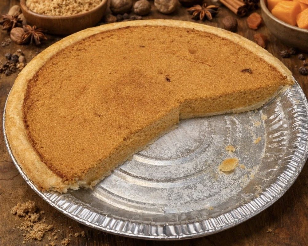 9x9 Homemade Pumpkin Pie