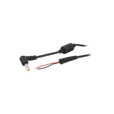 AK-SC-05 Kabel Kabel,DC 5,5/3,0 Stecker gerade 0,5mm2 schwarz 1,2m AKYGA
