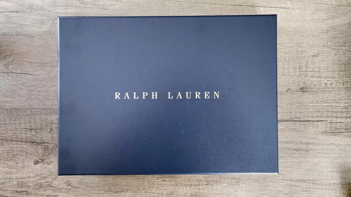 Polo RALPH LAUREN Gift Box Signature Blue Gold Lettering | eBay