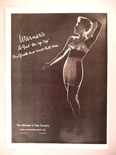 Warner's Girdle & Pantie PRINT AD - 1944 ~~ Le Gant Sta-Up-Top