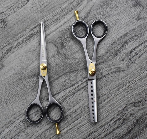 PROFESSIONAL BARBER SALON HAIR THINNING CUTTING SCISSORS SHEARS JAPANESE Set - Picture 3 of 7
