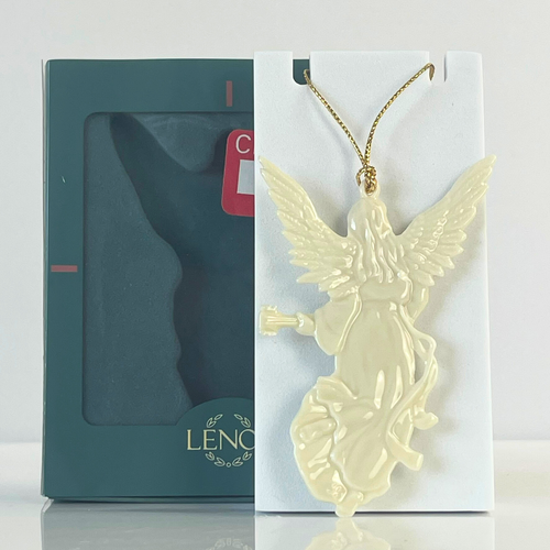 Lenox Renaissance Angel Christmas Ornament Playing Mandolin - With Box - Picture 2 of 7