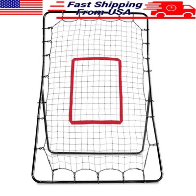 Baseball Rebound Trainer Throwing Pitching Fielding Practice Portable Durable US