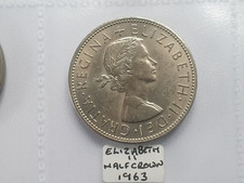 1963 Queen Elizabeth II Half Crown - Beautiful Example