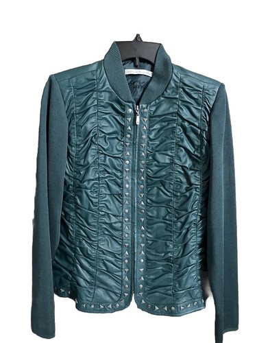 Peter Nygard Leder & Strickjacke Größe S Reißverschluss - Bild 1 von 4