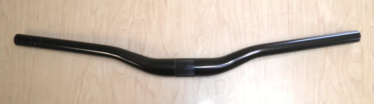 PROMAX SHINY BLACK ALUMINUM 600mm RISER HANDLEBAR BICYCLE BIKE