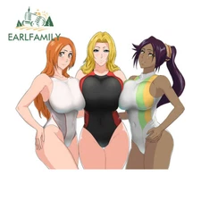 EARLFAMILY 5.1" Sexy Girls Car Sticker Anime Waterproof Windows Motorcycle Decal