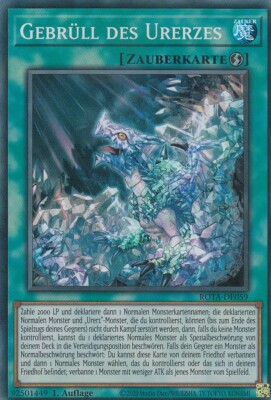 Gebrüll des Urerzes ROTA-DE059 Super Rare Rage of the Abyss Yugioh Karte Deutsch