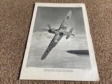 FABK4 PICTURE/ADVERT 11X8 HAWKER HURRICAN TANK BUSTER