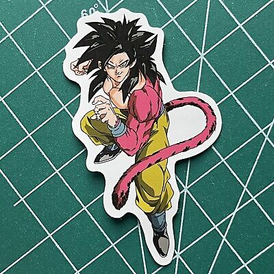 Dragon Ball Sticker Super Sayajin 4 Goku Hero Anime Decal Phone Guitar  Laptop