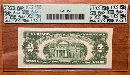 1963 A $2 Legal Tender Note - RED SEAL - Fr. 1514 - PCGS 68 PPQ Superb Gem New - Picture 2 of 8