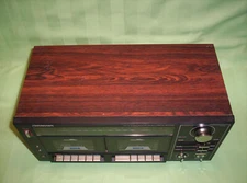 SOUNDESIGN Double Cassette Deck 5850 with AM/FM Radio Needs Belts, Works