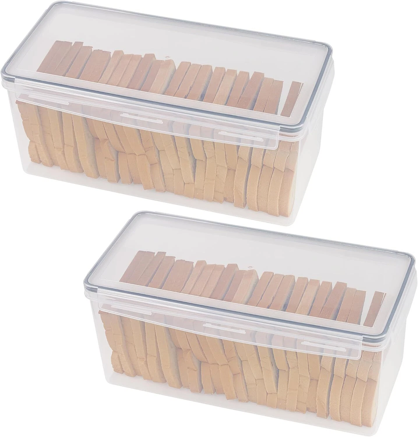 2 Pack Bread Box, Plastic Bread Container, Large Sandwich Holder, Bread Stora...
Opens in a new wind