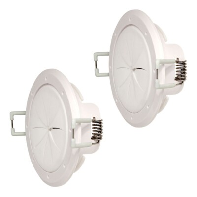 Construct Pro  Speedy Z  Spring-Lock 2  Cable Pass Through Port (White, Pair)