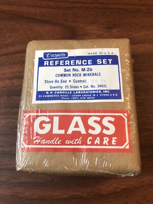 Cargille M-2b Common Rock Minerals Reference Set For Microscopy Forensics